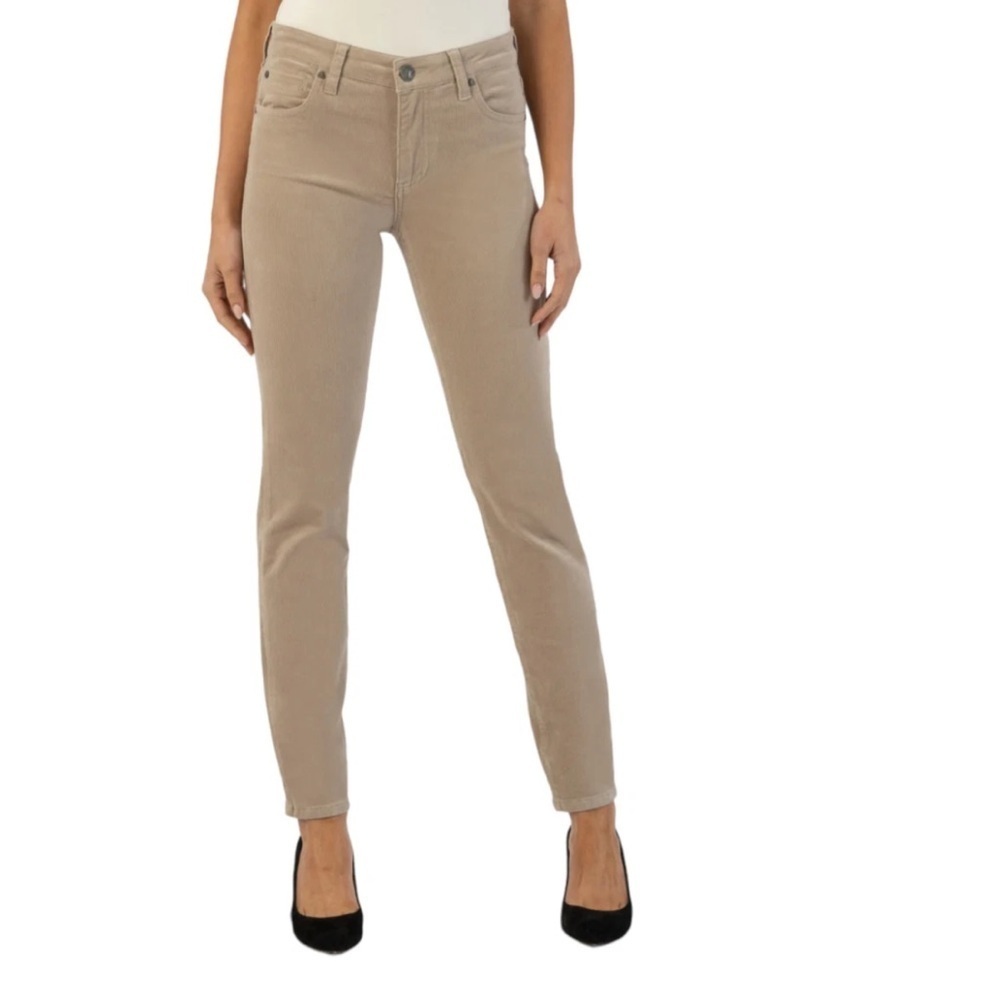 Kut from the kloth Women's tan Diana skinny corduroy Jeans